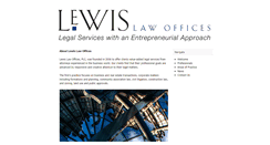 Desktop Screenshot of lewislawofficesplc.com
