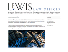 Tablet Screenshot of lewislawofficesplc.com